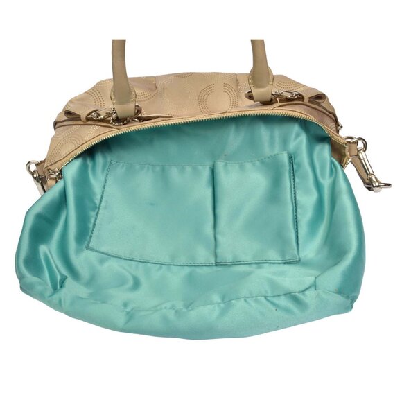 Authentic COACH Madison Dotted OP Art Sophia Shoulder Bag & Dust Protector Bag - Picture 6 of 15